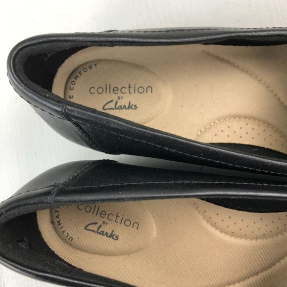 Clarks Collection Women's Size 8M Juliet Coast Black Leopard Brown Penny Loafers - Picture 12 of 13